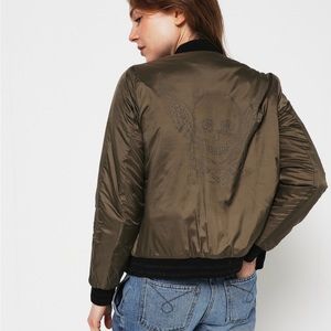 IKKS Green Bomber Jacket